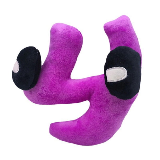 Nuevo juguete de peluche con alfabeto y números, bonito juguete de peluche para la iluminación educativa de niños y niñas, gran opción para rellenar medias de Navidad y cumpleaños para niños (número