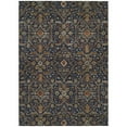 thumbnail image 2 of HomeRoots 604606 10 x 14 ft. Navy Blue, Brown & Red Floral Washable Indoor & Outdoor Rectangle Area Rug, 2 of 5
