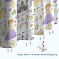 thumbnail image 6 of Princess Unicorn Pattern Shower Curtain 36"x72" ,Bathroom Decorative Shower Curtains Set with 12 Hooks,Modern Waterproof Washable Shower Curtain, 6 of 6