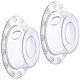 thumbnail image 2 of 2 PCS transparent-Large Tub Stopper, Suction Drain Cover, Bath Tub Drain Hair Stopper Drain Plug for Kitchen, Bathroom and Laundry, 2 of 5