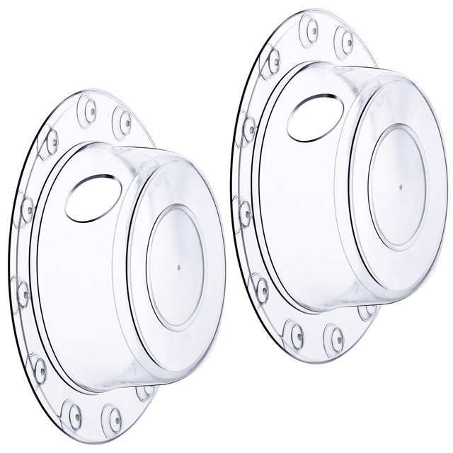 2 PCS transparent-Cover for Shower Silicone Hair Stopper ,Easy to Install Suit for Bathroom,Bathtub,Kitchen
