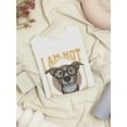 thumbnail image 3 of I Am Not Single I Have A Dog T-Shirt Women -Image by Shutterstock, Female Medium, 3 of 4
