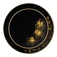 thumbnail image 2 of Nicole Fantini's Elegant Orchard Collection Party Dinner Sets: Economical Stylish Black & Gold Party Serving for 50 Person: 300 pices, 2 of 6