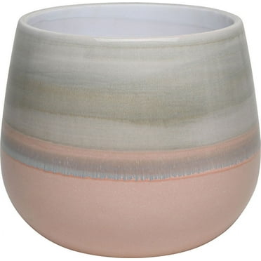 Better Homes & Gardens 10 inch Ceramic Emily Planter Pink
