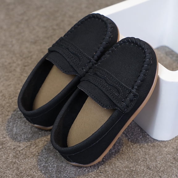 Girls' Thick And Flat Loafers, School Uniform, Casual Shoes, Young Children, Middle-Aged Children