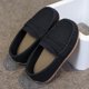 thumbnail image 4 of Negro Plato Vestido Zapatos Niños de las Niñas Cuatro Estaciones Estilo Británico de Color Sólido de un Pie Plano Suave-Suela Mochilas Vestido de Cuero Falso, 4 of 5