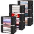 thumbnail image 1 of Set de 8 Bolsas Organizadoras Bluelander para Ropa Mantas Edredones Cobijas con Asa Reforzada Negro, 1 of 5