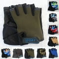 thumbnail image 2 of BCLONG 1 Pair Kids Children Bike Bicycle Cycling Half Finger Fingerless Sports Gloves, 2 of 8