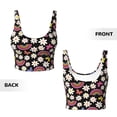 thumbnail image 6 of Uemuo Rainbow Flowers Pattern Women's Sports Bra - High Impact Support, Breathable, and Comfortable Athletic Bra for Running, Yoga, and Workouts, 6 of 9