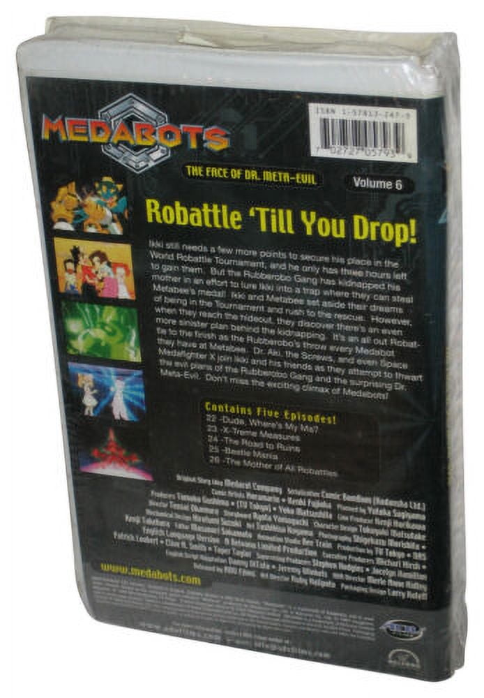 Medabots Face of Dr. Meta-Evil Vol. 6 ADV Films (2002) Animated