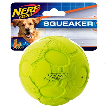 UPC: 0846998033367 | Nerf Dog 3.8in Bash Squeak Ball Dog Toy – Green
