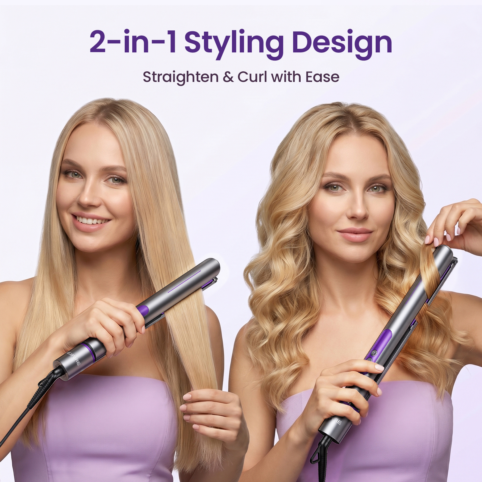 NEXPURE Ionic Flat Iron Hair Straightener, 1-Inch photo 5