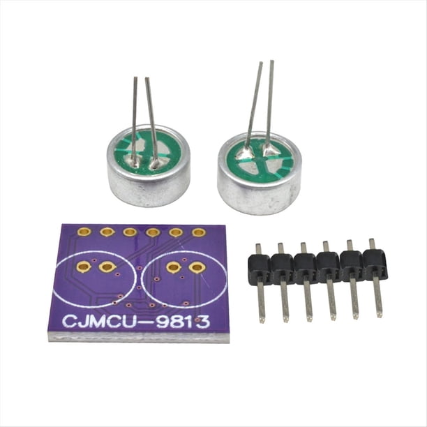 Módulo de Micrófono MAX9813H, Amplificador de Micrófono, Módulo Amplificador, Doble Entrada, Ganancia Fija, Polarización Integrada, 9813 MAX9813
