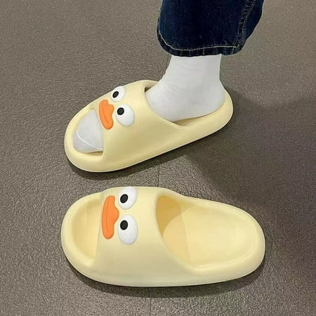 

Summer home inside and outside wear shit feeling comfortable sandals cartoon cute deodorant thick bottom increased slippers for women