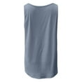thumbnail image 3 of HAPIMO Women's Summer Tank Tops Colorblock Print Tops Sleeveless Shirts for Girls Scoop Neck Blouse Pleat Flowy Camis Vest Basic Tunic Camisole Dark Blue XXL, 3 of 4