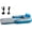 Blue, variant on Rechargeable Motorized Inflatable Pool Float for Adults, Dual 66W Motor Rechargeable with Backrest & Cup Holder, Portable Electric Water Float for Pool Lake River Beach Summer