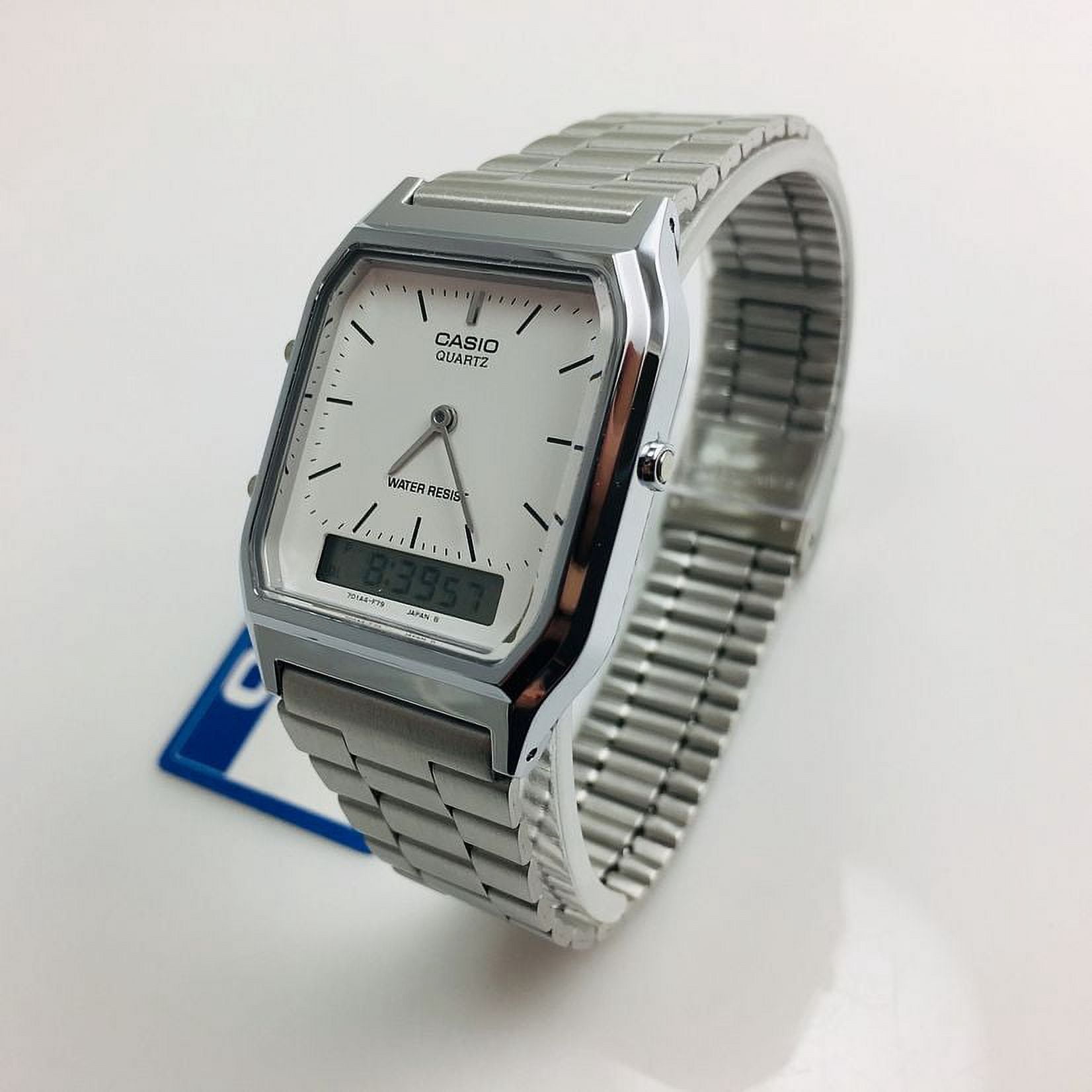 Men's Classic Watch Quartz Mineral Crystal AQ-230A-7D