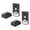 Black, variant on Riousery Wireless Voice Intercom System Home Smart 2 Way Talk Doorbell for Elderly Caregivers and Disabled People, White