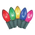 thumbnail image 1 of Holiday Time Multi-Color Incandescent C9 Holiday String Lights, 21’, Green Wire (25 Count), 1 of 8