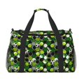 thumbnail image 1 of Xecao Soccer1 Pattern ​Lightweight Crossbody Weekender Bag Mesh Side Pockets Padded Handles Sports Outdoor Gear Organizer, 1 of 7