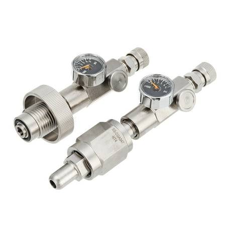 - G5/8 airfilladaptor CGA347 Paintball PCP 300bar/4500PSI Din Filling Charging Adaptor With Gauge