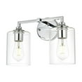 thumbnail image 7 of Living District Mayson 2-Light Iron & Glass Bath Sconce in Chrome/Clear, 7 of 7