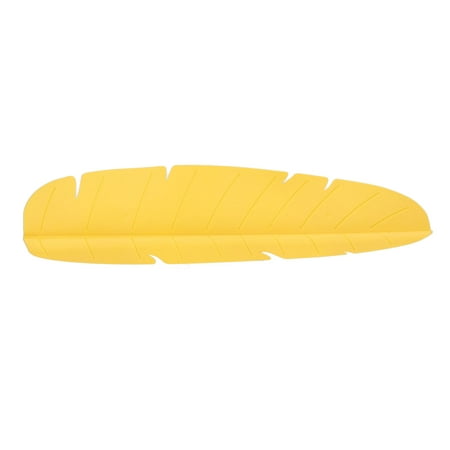 

Kitchen Sink Water Guard Suction Cup Reusable TPR Banana Leaf Sink Splashing Guard For Dishes Washing Yellow Green
