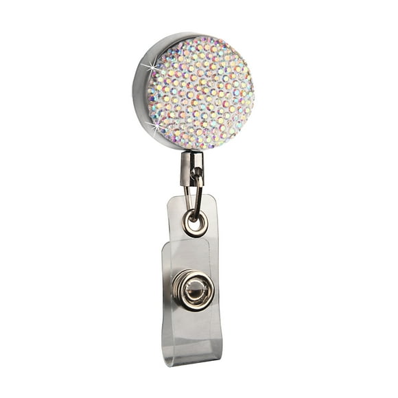 Retractable Badge Holder, Lightweight Plastic Badge Reel Retractable Card Holder