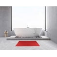 thumbnail image 3 of Beauty Threadz Cotton Banded Bath Mats, Red, [Not a Bathroom Rug], 21 x 34 Inches, 100% Ring Spun Cotton - Highly Absorbent and Machine Washable Shower Bathroom Floor Mat (Pack of 2), 3 of 7