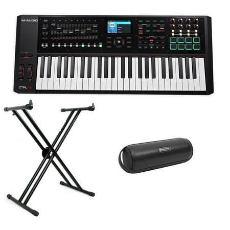 M-Audio CTRL 49 49-Key MIDI Keyboard Controller+Mackie/HUI Control+Stand+Speaker