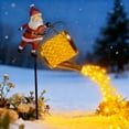 thumbnail image 4 of kladzum Outdoor Christmas Lights Solar Santa Cluas Ground Lights 32 Inches with Watering Can, Garden Patio Decor Ambiance Grass Lamp Christmas Decorations, 4 of 6