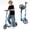 Blue, variant on Kick Scooter for Teens & Adults, Lightweight Scooter with Hand Brake & 8" Big Wheels, 4 Adjustable Heights, Smooth ABEC-7 Bearings, Supports Up to 220 lbs, Ideal for Commuting or Leisure Rides, Black