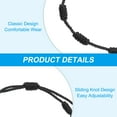 thumbnail image 3 of Uxcell Bracelet 7 Knot, Handmade Adjustable String Protection Good Luck Cord Braided Bracelet for Women Men Gift, Black, 3 of 5