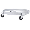 thumbnail image 2 of Tcbosik 4 Pack Drum Dollies with Swivel Caster Wheels for 55 Gallon Drums, Heavy Duty Barrel Dolly Cart with Steel Frame for Warehouse Drum Handling, Silver, 2 of 7