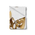 thumbnail image 2 of Industrial Soft Flannel Fleece Throw Blanket, Mechanic Heart Physical Bodies Complex Structure of Love Techno Romance, Cozy Plush for Indoor and Outdoor Use, 70" x 90", Pale Brown White, by Ambesonne, 2 of 6