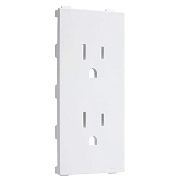 Inserto para placa de pared TayMac A12W no metálico dúplex blanco