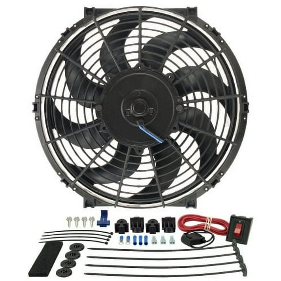 Derale 16512 12" Tornado Electric Fan Premium Kit