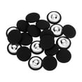 thumbnail image 1 of Uxcell 20Pack Botones de Tela Cubiertos, Botones de Costura Redondos de 18mm 28L con Ojal de Metal para Abrigos, Vestidos, Suéteres, Sombreros y Manualidades, Negro, 1 of 6