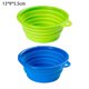 thumbnail image 2 of Cuenco plegable para perros con tapas, 2 piezas de silicona para alimentos y agua, cuenco plegable portátil para mascotas MFZFUKR CPB-DE-SSW2190-1, 2 of 5