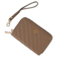 thumbnail image 6 of Daisy Fuentes Diagonally Quilted Compact Wallet for Women, Mocha, 6 of 7
