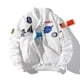 thumbnail image 2 of Chaqueta informal americana para hombre y mujer, chaqueta de piloto holgada bordada, Chaqueta de algodón, chaqueta de béisbol de pareja de hip hop, ciclismo grueso de invierno, 2 of 5