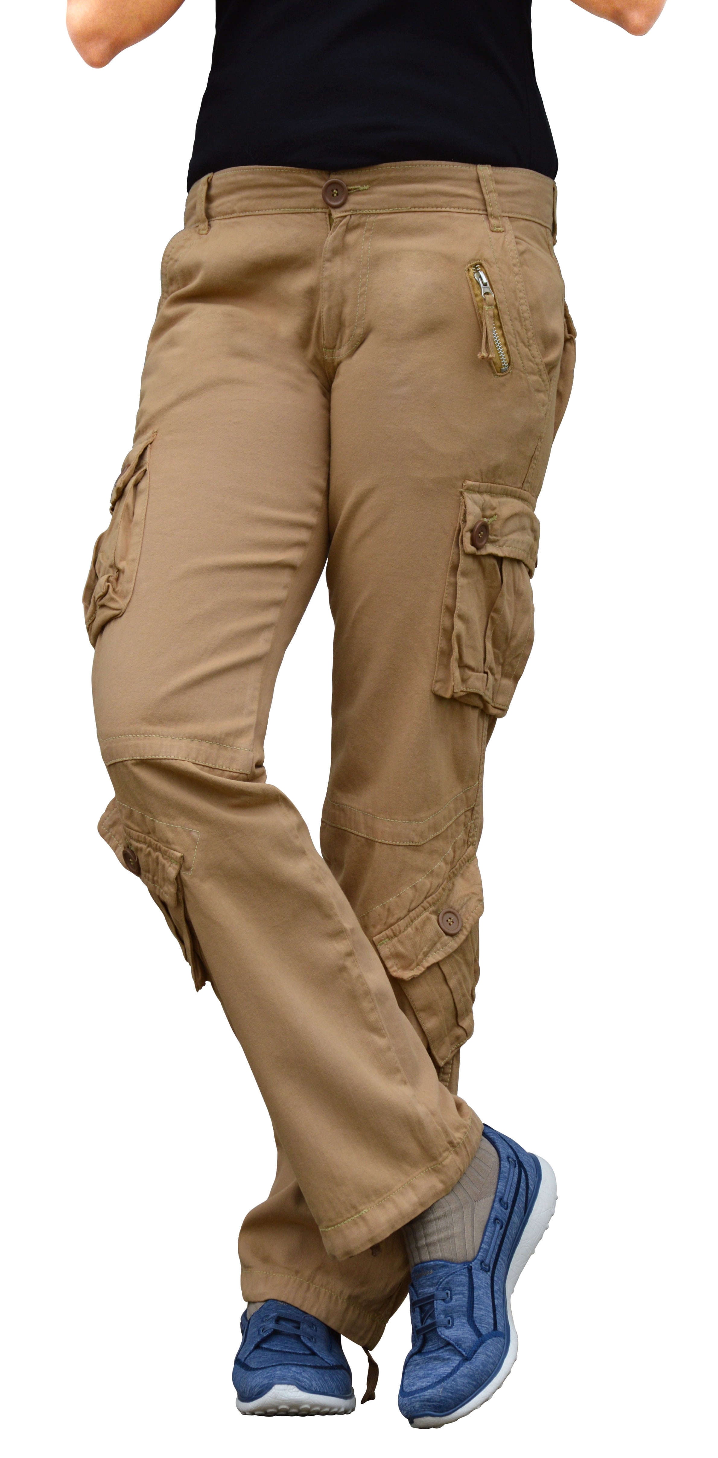 Skylinewears Women’s Casual Cargo Pants Utility Military Pants Trousers ...