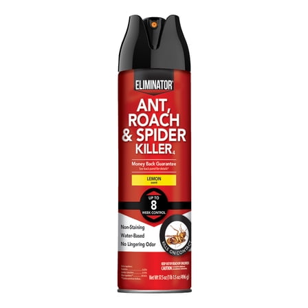 Eliminator Indoor Ant, Roach & Spider Killer, Lemon Scent, 17.5 Ounces