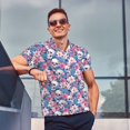 thumbnail image 4 of Balery Skull Camisa Polo de Hombre con Estampado, de Manga Corta y Tejido Medio, Camisa Tipo Golf Polo-4X-Large, 4 of 6