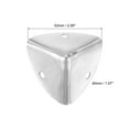 thumbnail image 2 of 4 Pcs Furniture Corner Edges Protector, 40mm Metal Edge Guard with Screws, Silver, 2 of 6