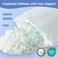 thumbnail image 3 of Z-HOM Adjustable Soft Memory Foam Pillows Set of 2, Temperature Regulating Cooling Pillow for Sleeping, 2 Pack OEKO-TEX Certified King Size Bed Pillows (20*36 inch), 3 of 7