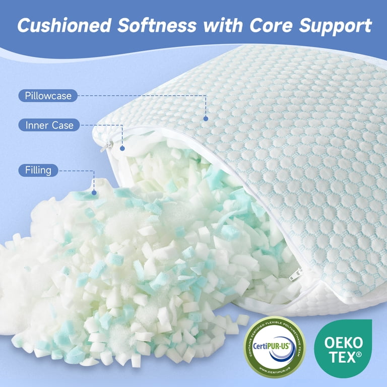 Z-HOM Cooling Memory Foam Pillow, Standard photo 3