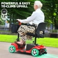 thumbnail image 3 of Arshin Mobility Scooters for Seniors,4 Wheels Mobility Scooters Lightweight and Portable,180W 24V Motor,Suitable for Travel,Adults,Elderly(Red), 3 of 18