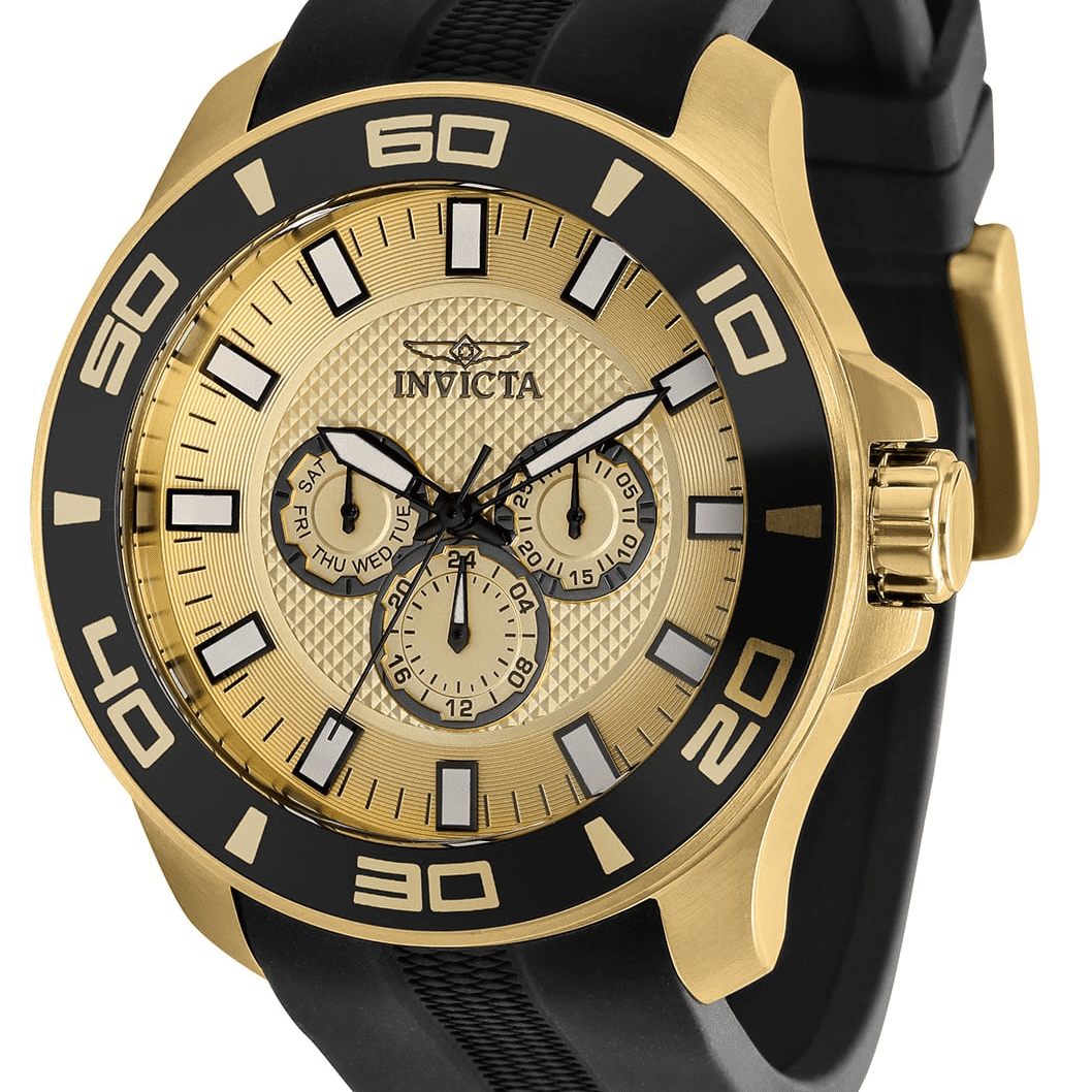 Invicta Men s 6398 Specialty Chronograph Tachymeter Date Stainless Steel and Black Watch Walmart