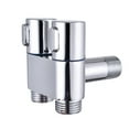 thumbnail image 5 of Angle Valve Copper Double Outlet Valve G1/2 for Shower Head Toilet Sink Basin, 5 of 11